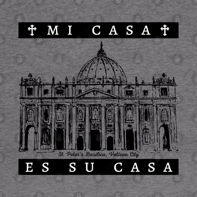 Mi Casa by Little Fishes Catholic Tees